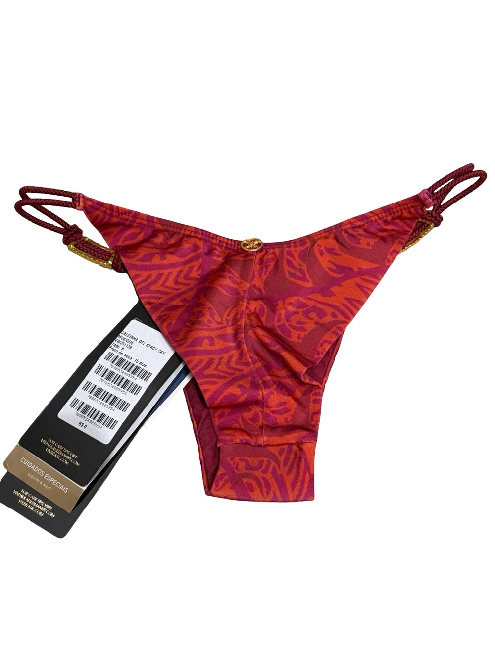 Vix Stacy Cheeky Bikini Bottoms Musique S NWT - Picture 6 of 10